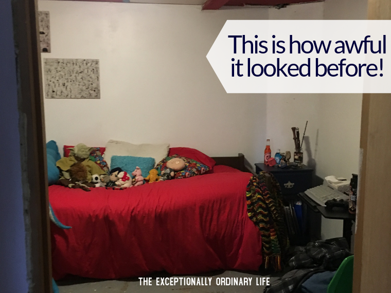 Budget Friendly Teenage Boy Bedroom Makeover-DIY